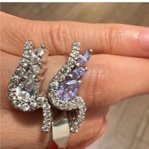 Antique Elegant Silver and genuine stones rings